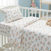 Простирадло дитяче Гілочки SoundSleep бязь білий 