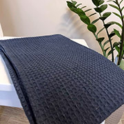 Рушник вафельний банний P-Cb511 Cosy темно-синій