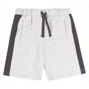 Шорти для хлопчика Bembi ШР724 трикотаж двонитка сірий із чорним