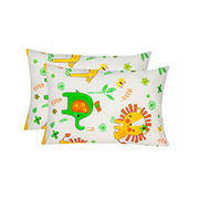 Набір із двох дитячих наволочок Мадагаскар бязь Home Line жовто-зелений