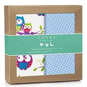 Набір пелюшок Blue Owls бязь Cosas 2 шт