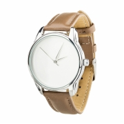Годинники ZIZ Мінімалізм коричневий, срібло - другий ремінець в подарунок 4600157