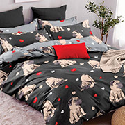 Постельное белье Мопсики комби 102125 бязь-люкс Selena