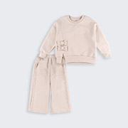 Костюм для дівчинки КС846 трикотаж-тринитка Бембі 200-молочний