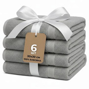 Набір серветок махрових Ideia сірий