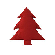 Декоративна новорічна подушка-іграшка Ялинка Прованс червона