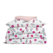 Дитяча постільна білизна в ліжечко LOLLIPOPS Cosas рожевий