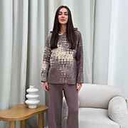 Штани в'язані Vibe Cotton Art Knit шоколад