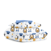 Дитяча постільна білизна в ліжечко ANIMALS CS8 Cosas синій