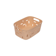 Кошик для зберігання пластиковий Kornel персиковий 21х30 см