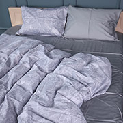 Постільна білизна 22-1428 Leafsong Gray сатин MirSon