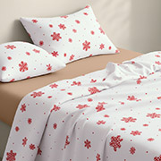 Постільна білизна Snowflakes Berry CS3 фланель Cosas простирадло на гумці