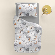 Постільна білизна в дитяче ліжечко Space CS34 ранфорс Cosas