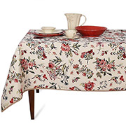 Скатертина гобеленова з тефлоновим просоченням Колібрі і квіти Villa Grazia Premium