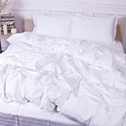 Підковдра 30-0001 White сатин-страйп MirSon