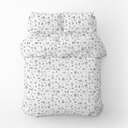 Постільна білизна для дитячого ліжечка Тедді 181499 бязь Home Line кавово-ментоловий