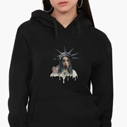 Худі жіночий Біллі Айліш Ренесанс MobiPrint 8921-1583 чорний