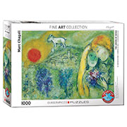 Пазл Закохані в Сен-Поль-де-Вансі. Марк Шагал 1000 елементів Eurographics 6000-0848