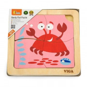 Дерев'яний міні-пазл Viga Toys Крабік, 4 ел. 50146