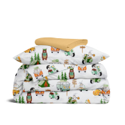 Дитяча постільна білизна в ліжечко FOREST ANIMALS CS3 Cosas зелений