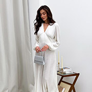 В'язане плаття міді Nataly Art Knit молочний