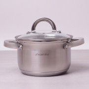 Каструля з кришкою Kamille 1.8л з нержавіючої сталі 5616S