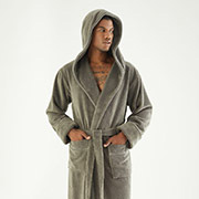 Чоловічий довгий халат з капюшоном Nusa NS-7230 haki