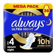Прокладки гігієнічні 36 шт Always Ultra Secure Night Mega