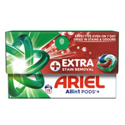Капсули для прання 19 шт Pods All-in-1 Extra Stain Removal Екстрасилу виведення плям Ariel 8700216765800