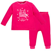 Комплект для дівчинки 0820346зцч футер Татошка червоний