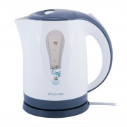 Чайник електричний пластиковий Kamille 1.8л білий із сірим 1715A