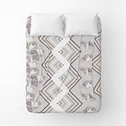 Простирадло Захопленість бязь Home Line бузково-бежевий