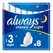Гігієнічні прокладки 8 шт Always Classic Night Single