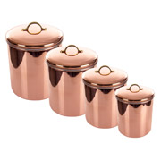 Набір банок для сипучих 4 предмети 12 см, 16 см, 18 см, 24 см Lefard 874-025