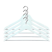 Набір вішалок для одягу Everyday 44,5х23х12 см 4 предмети Мій Дім білий