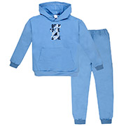 Спортивний костюм для хлопчика 0820399гвр футер-двунитка Татошка блакитний