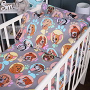 Наволочка 17-0661 Happy Dogs бязь MirSon