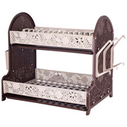 Сушка для посуду 28х40х38 см Violet House 0414 Ажур Cappuchino