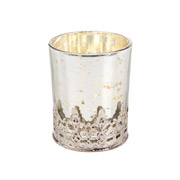 Підсвічник скляний декоративний з металевою підставкою 8x9 см Lefard 876-065