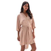 Халат жіночий шовковий Белла 25077 German Volf бежевий