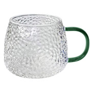 Кружка скляна Льодяник 450 мл Olens 8030-255 зелена