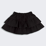 Спідниця-шорти ЮБ123 котон фактурний Бембі Y00-чорний