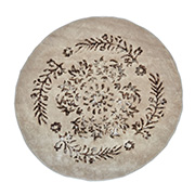 Килимок круглий для ванної Arya Luxor 1380062 коричневий