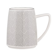 Чашка фарфоровая 360 мл Lamberto Ardesto AR3050 бело-серая