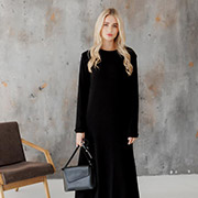 Сукня в'язана Ніколь максі Art Knit чорна