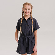 Комбінезон лляний КБ192 Бембі X00-темно-сірий