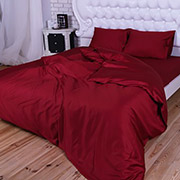 Підковдра 00-0023 Wine Red Active сатин однотонний Nostra