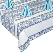 Набір Полісся Незабудка скатертина і 6 серветок Home Line напівпанама