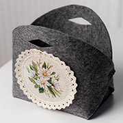 Декоративний кошик для зберігання Provence фетр Прованс