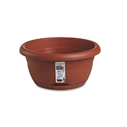 Горшок пластиковый круглый с автополивом Capri 20 см Stefanplast 84200 терракот